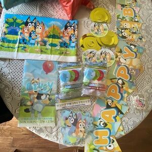 Bluey 2nd Birthday Party Supplies Set